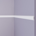 Brau Decorativ Hardec HDPS (polimer dur) Alb 47x8x2000 mm - imagine 2