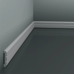 Brau Decorativ Hardec HDPS (polimer dur) Alb 60x12x2000 mm