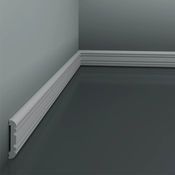 Brau Decorativ Hardec HDPS (polimer dur) Alb 60x12x2000 mm