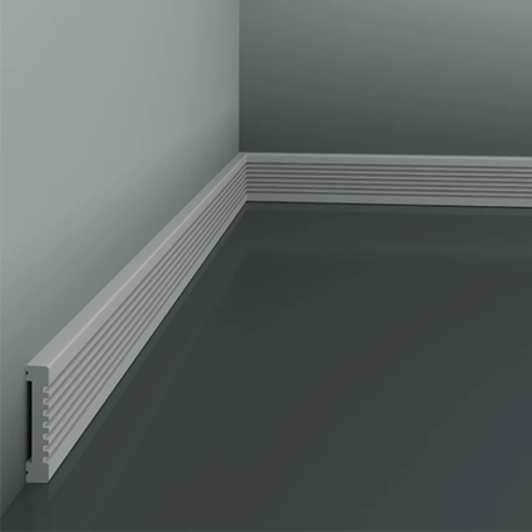 Brau Decorativ Hardec HDPS (polimer dur) Alb 60x12x2000 mm