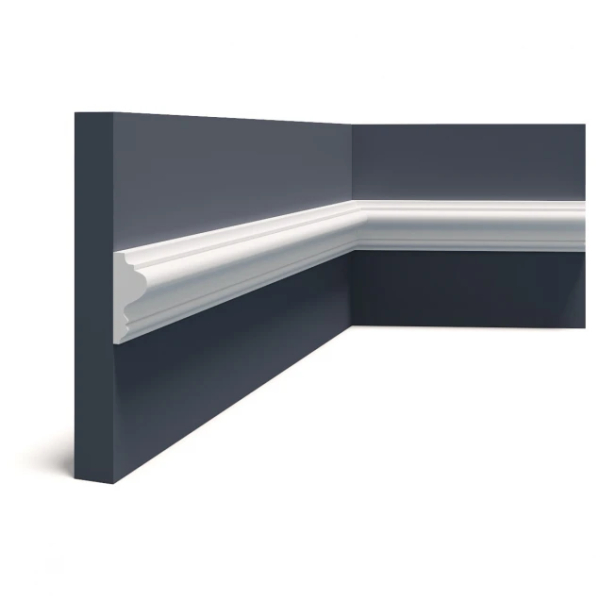 Brau Decorativ Hardec HDPS (polimer dur) Alb 60x25x2000 mm