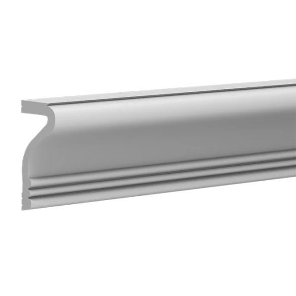 Brau Decorativ Hardec HDPS (polimer dur) Alb 89x38x2000 mm