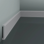 Brau Decorativ Hardec HDPS (polimer dur) Alb 90x15x2000 mm