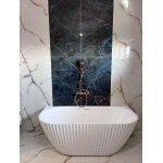 Cada Freestanding Pearl Riflata Alba