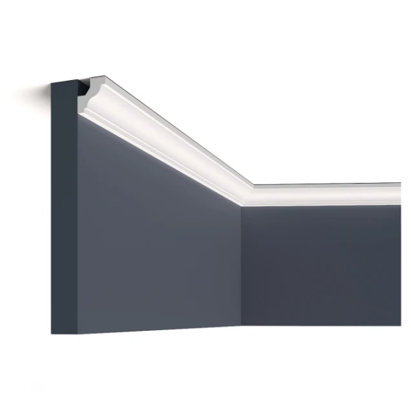 Cornisa Decorativa Hardec HDPS ( polimer dur) Alb 32x30x2000 mm