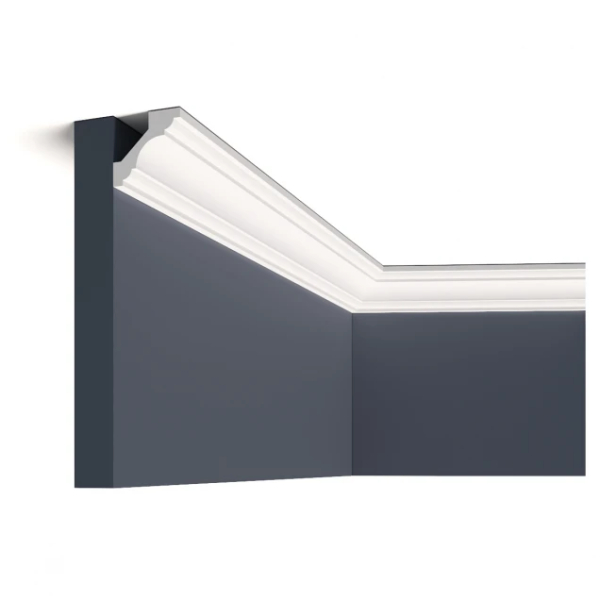 Cornisa Decorativa Hardec HDPS ( polimer dur) Alb 49x46x2000 mm