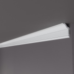 Cornisa Decorativa Hardec HDPS ( polimer dur) Alb 61x36x2000 mm