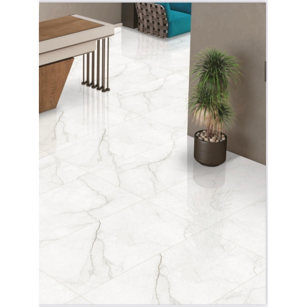 Gresie Nova White Glossy 60x120