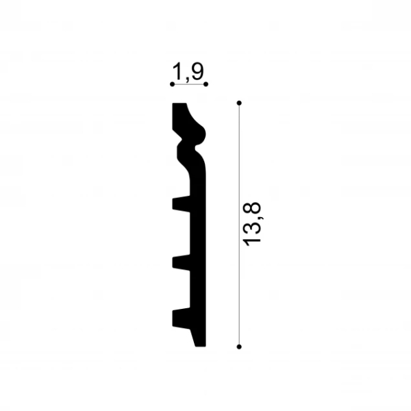 Alb 138x19x2000 mm