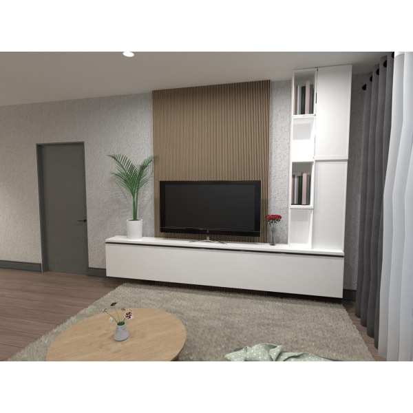 Riflaj Decorativ Duropolimer pentru Perete RS802-Stejar Antic