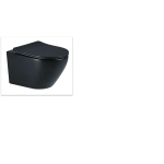 Vas wc suspendat W206MB negru cu capac duroplast cu amortizor